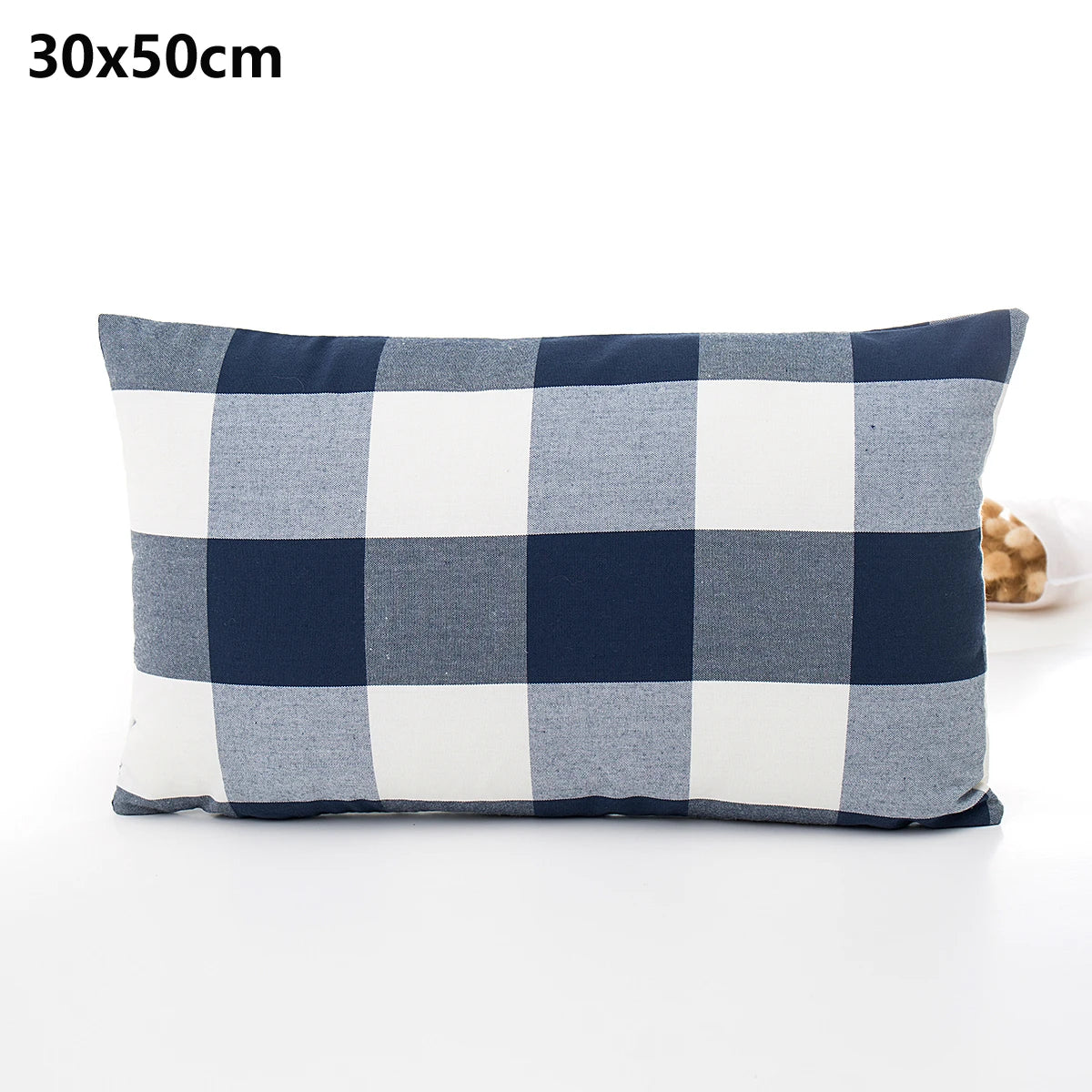 Plaid Sofa Cushion Cover &mdash; 30&times;50 &amp; 45&times;45 cm Multi-Color Stripe Pillowcase
