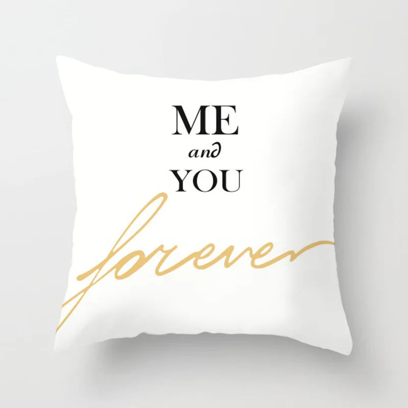 Black &amp; White Geometric Pillowcase &mdash; 45&times;45 cm Modern Sofa &amp; Office Cushion Cover — view 7 of cushion covers & pillow cases