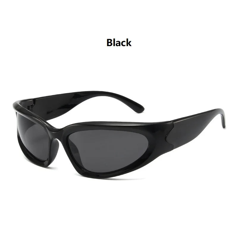 Y2K Wraparound Sunglasses — Unisex Punk Vintage UV400 Sun Glasses — view 9 of sunglasses
