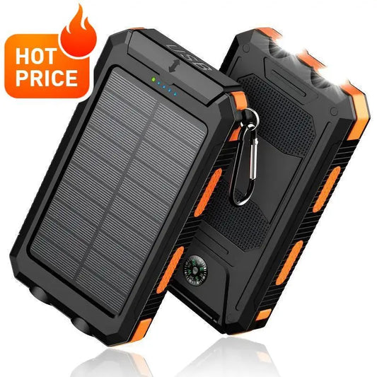 Solar 10000mAh Power Bank — Dual USB Fast Charge Outdoor Portable Charger — view 1 of power banks