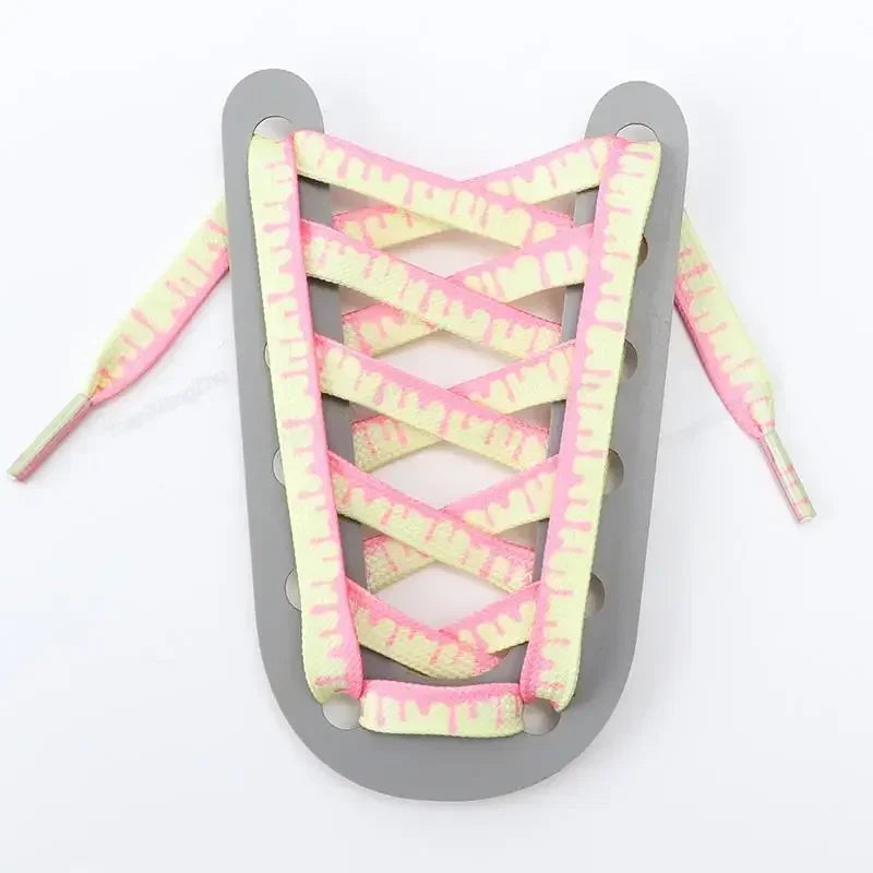 Rainbow Ice-Cream Shoelaces — Elastic No-Tie Sneaker Laces — view 8 of shoe accessories
