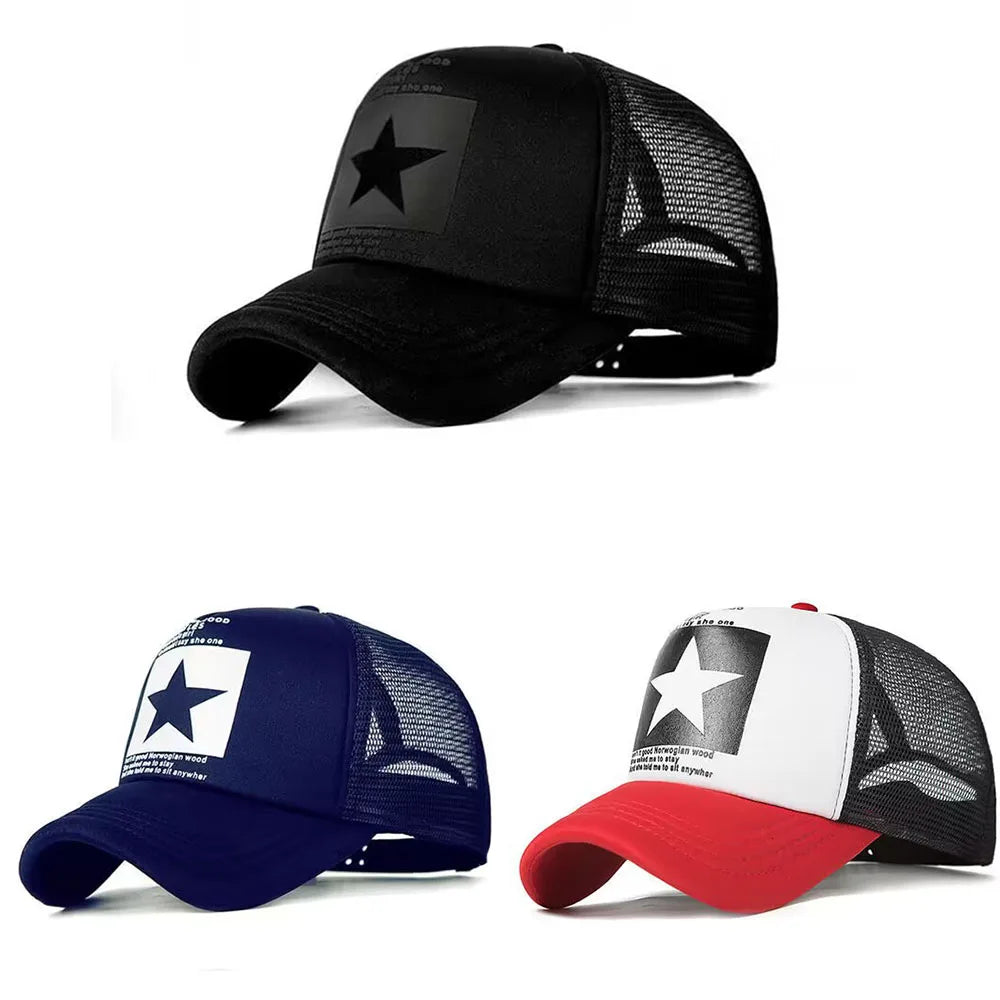 Snapback Mesh Trucker Hat — Y2K Dad-Cap Hip-Hop Streetwear Outdoor Casual Sun Hat — view 12 of hats & caps