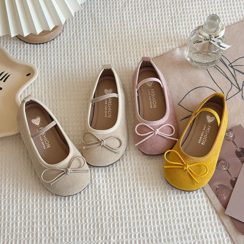 Flats & Ballet — Kids Bowtie Ballet Flats, Non-Slip Soft-Sole Toddler Dress Shoes — view 3 of flats & ballet