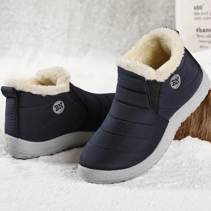 Mens Fur Ankle Boots — Warm Winter Snow Boots for Men — view 5 of boots