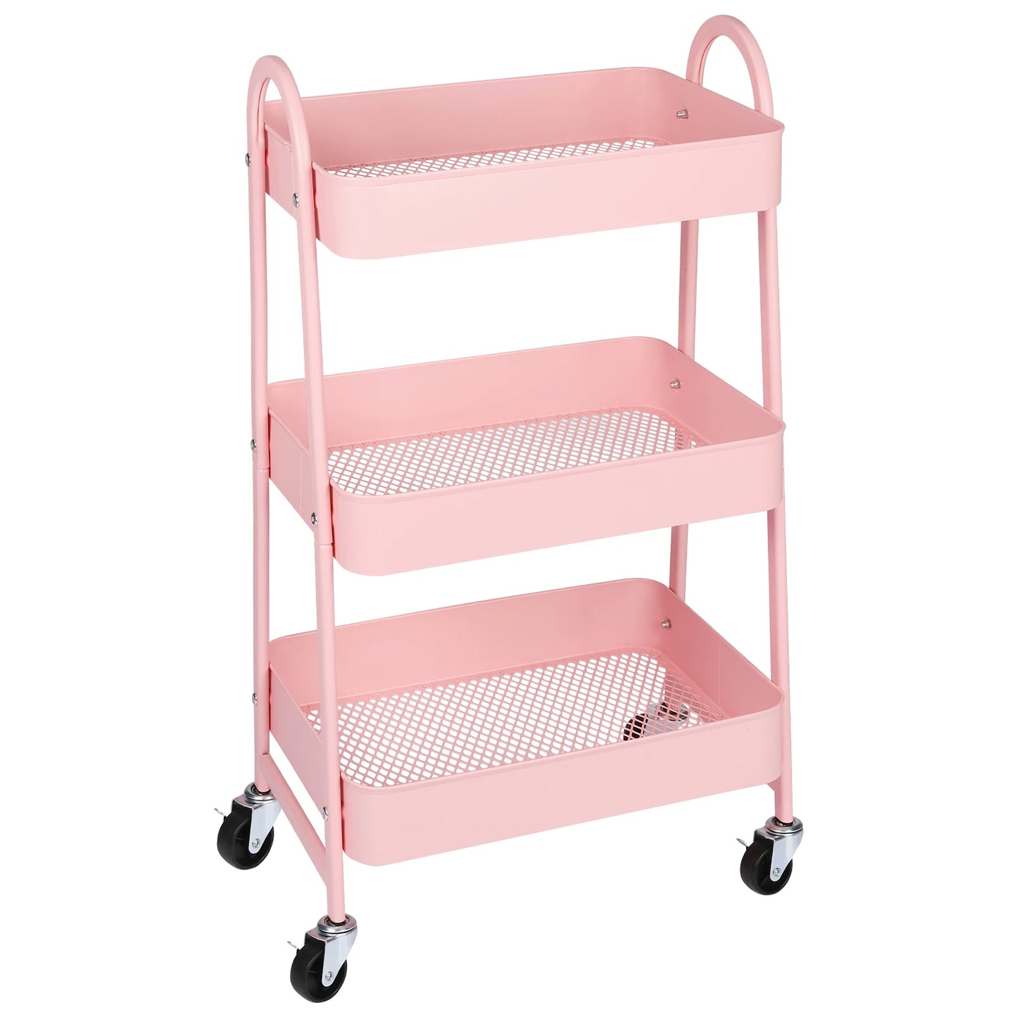 3-Tier Mobile Kitchen Storage Cart with Lockable Wheels — product photo 9