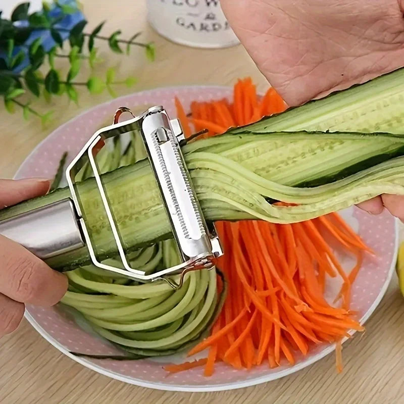 Double-Head Kitchen Peeler — Stainless Steel Melon, Fruit & Vegetable Peeler — view 2 of kitchen gadgets