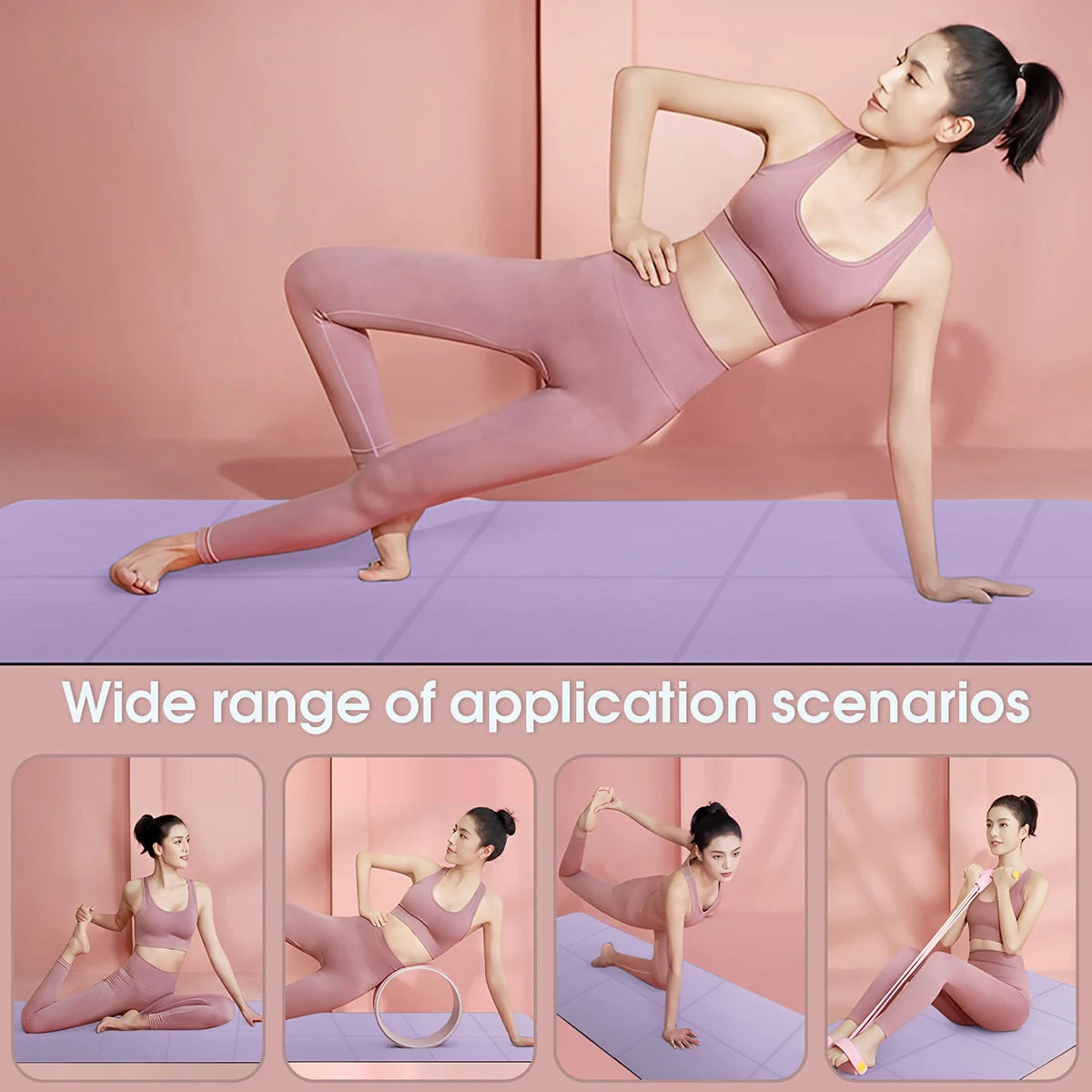 Foldable Yoga Mat Eco Friendly EVA Folding Travel Fitness Exercise Mat 3mm/4mm/6mm Thicknesses for Yoga Pilates & Floor Workouts — view 6 of product
