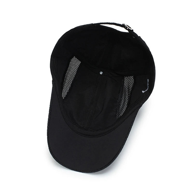 Quick-Dry Adjustable Baseball Cap - Moisture-Wicking Sun Hat for Outdoor Sports — view 3 of baseball caps