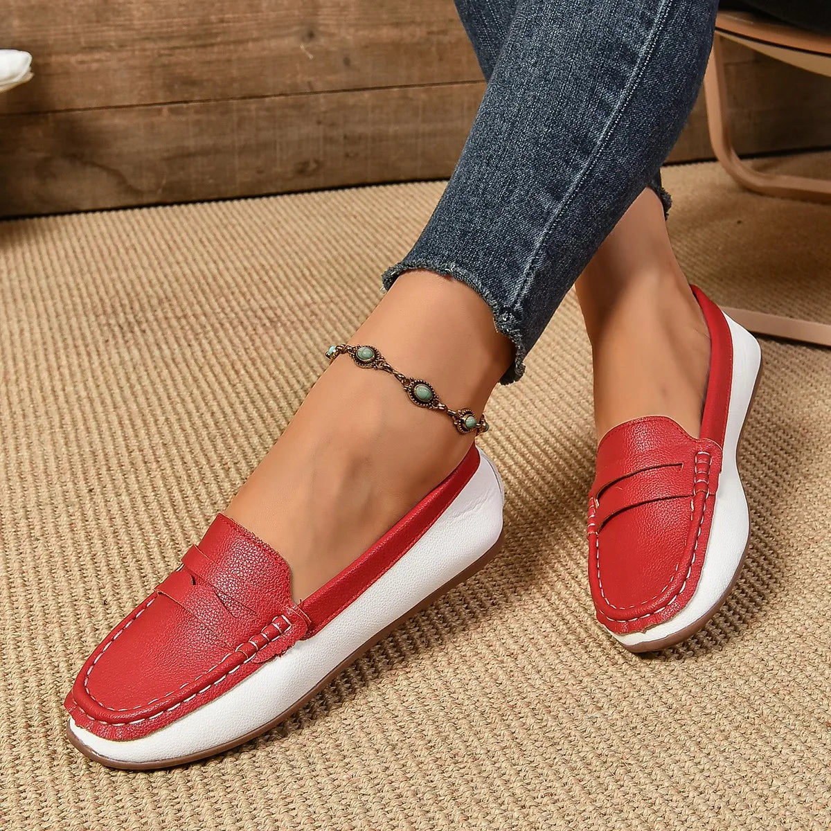 Flats & Ballet — Comfortable Lightweight Loafer Flats, Spring Autumn Shallow Slip-Ons — view 8 of flats & ballet