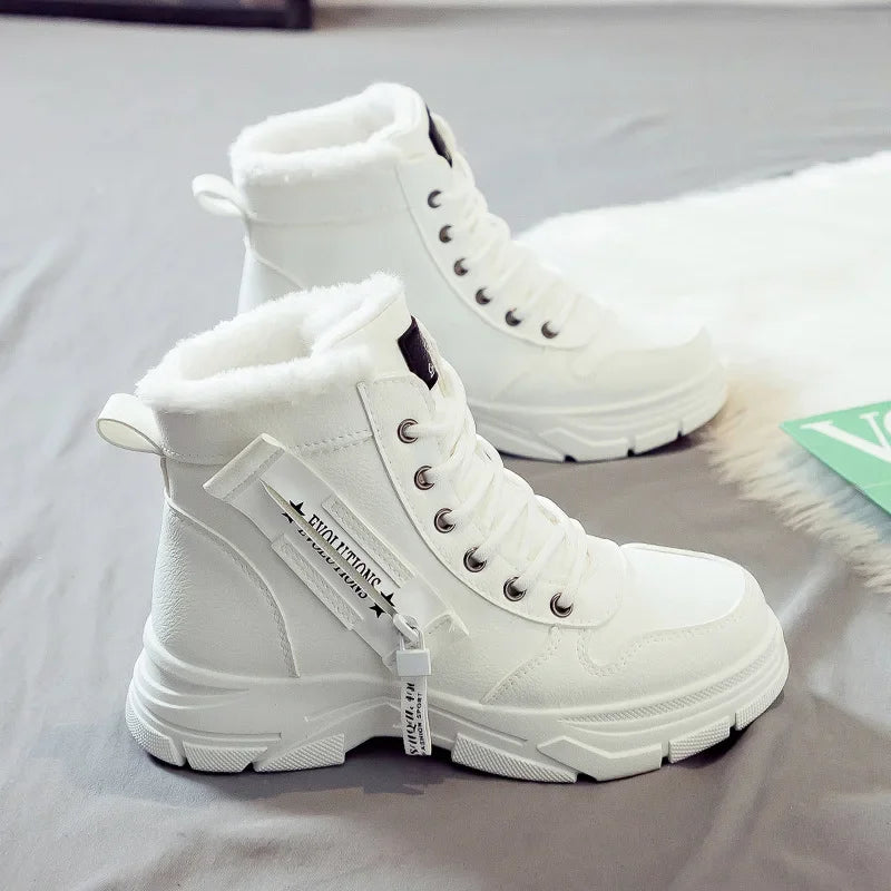Winter Snow Boots for Women — High-Top Lightweight Platform Sneaker Boots — view 5 of boots