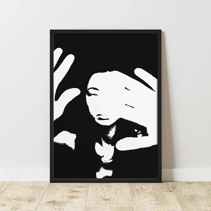 Classic Retro Abstract Art Canvas Poster &mdash; Frameless Print for Home &amp; Room Wall Decor