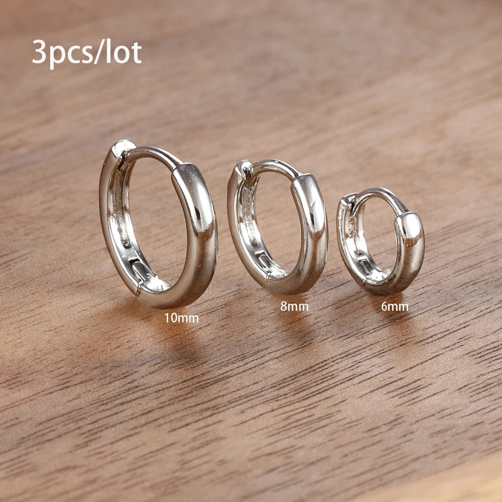 Women's 3pc Star Drop Earrings Set — 18K Gold Plated Round Dangle Jewelry — view 10 of jewelry
