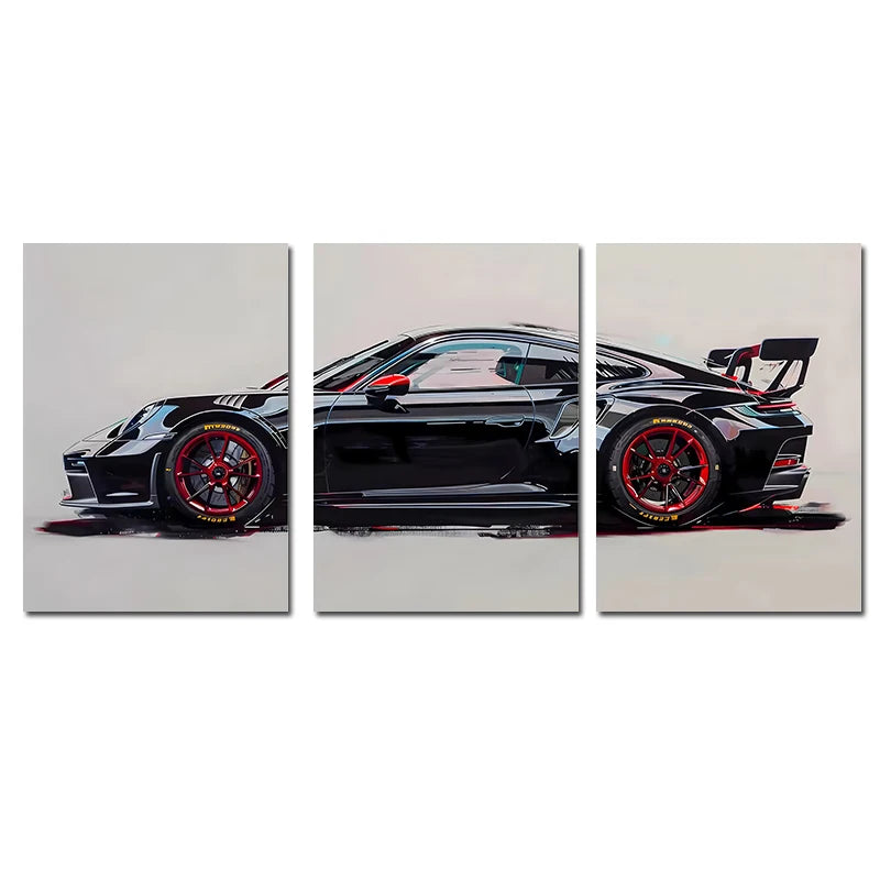3-Piece Supercar Canvas Poster Set &mdash; Famous Sports Cars Wall Art for Boys&rsquo; Room &amp; Home — view 13 of wall art & prints
