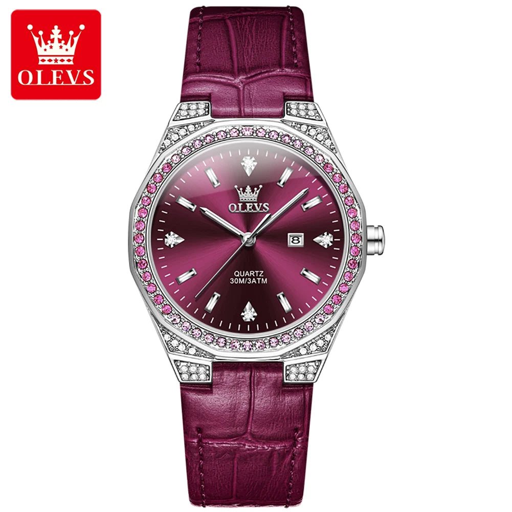 OLEVS Women's Diamond Watch — Original Luxury Quartz Wristwatch — view 6 of watches