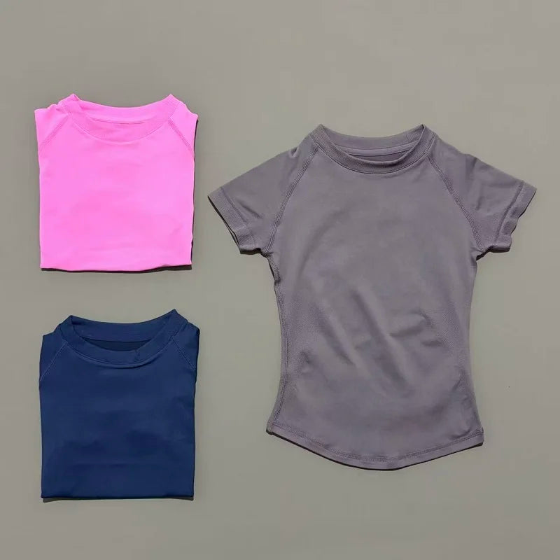 Impact Seamless Yoga Top &mdash; Women&rsquo;s Short-Sleeve Workout Shirt for Running &amp; Sports — view 1 of sports & fitness