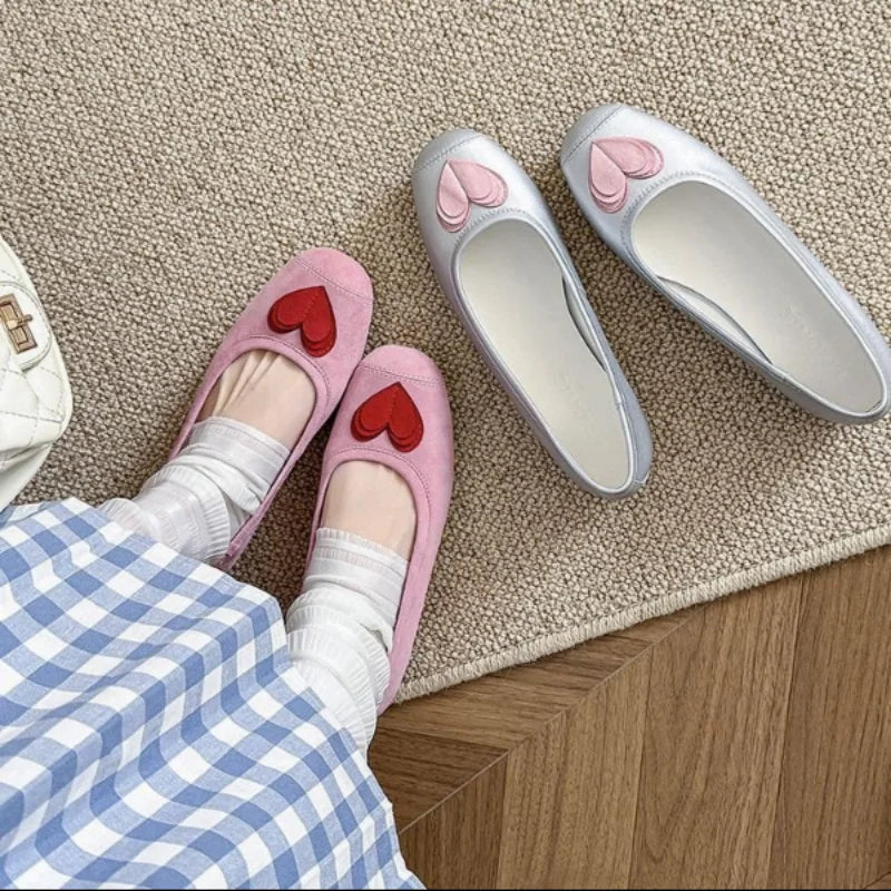 Flats & Ballet — Square-Toe Applique Ballet Flats, Low-Heel Slip-On Dress Flats — view 3 of flats & ballet