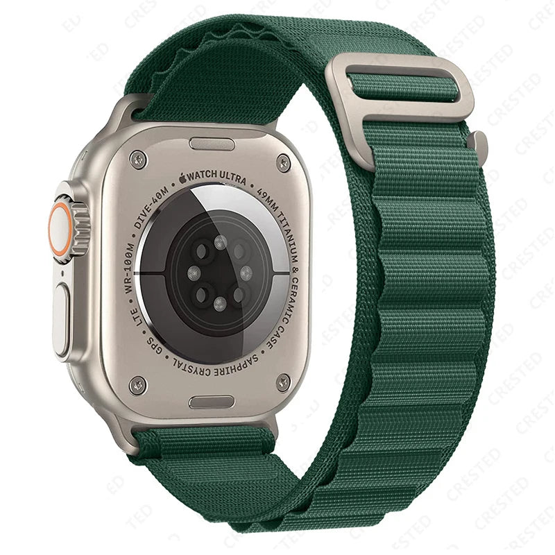 Alpine Loop Strap for Apple Watch Ultra — Nylon Hook Band 42/45/46/49mm — view 18 of watch straps