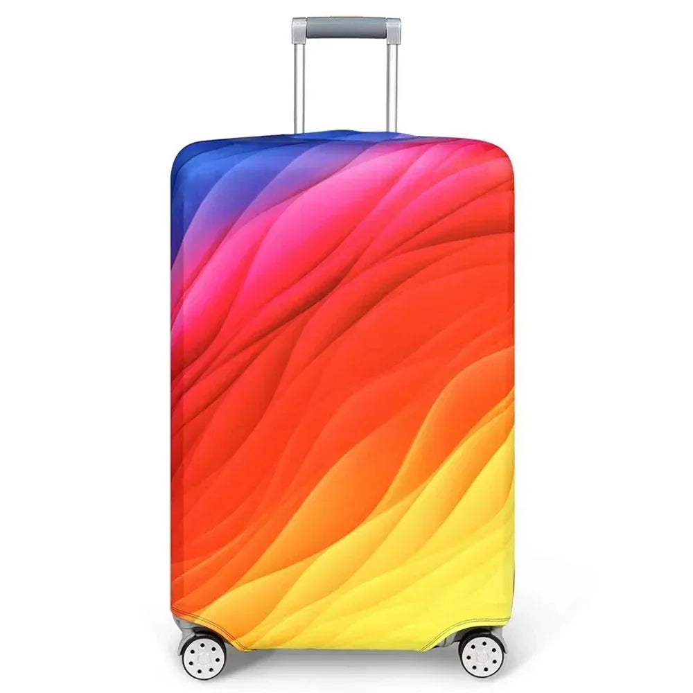 Luggage Cover Stretch Fabric Suitcase Protector Baggage Dust Case Cover Suitable for18-32 Inch Suitcase Case Travel \[p';[[l — view 7 of product