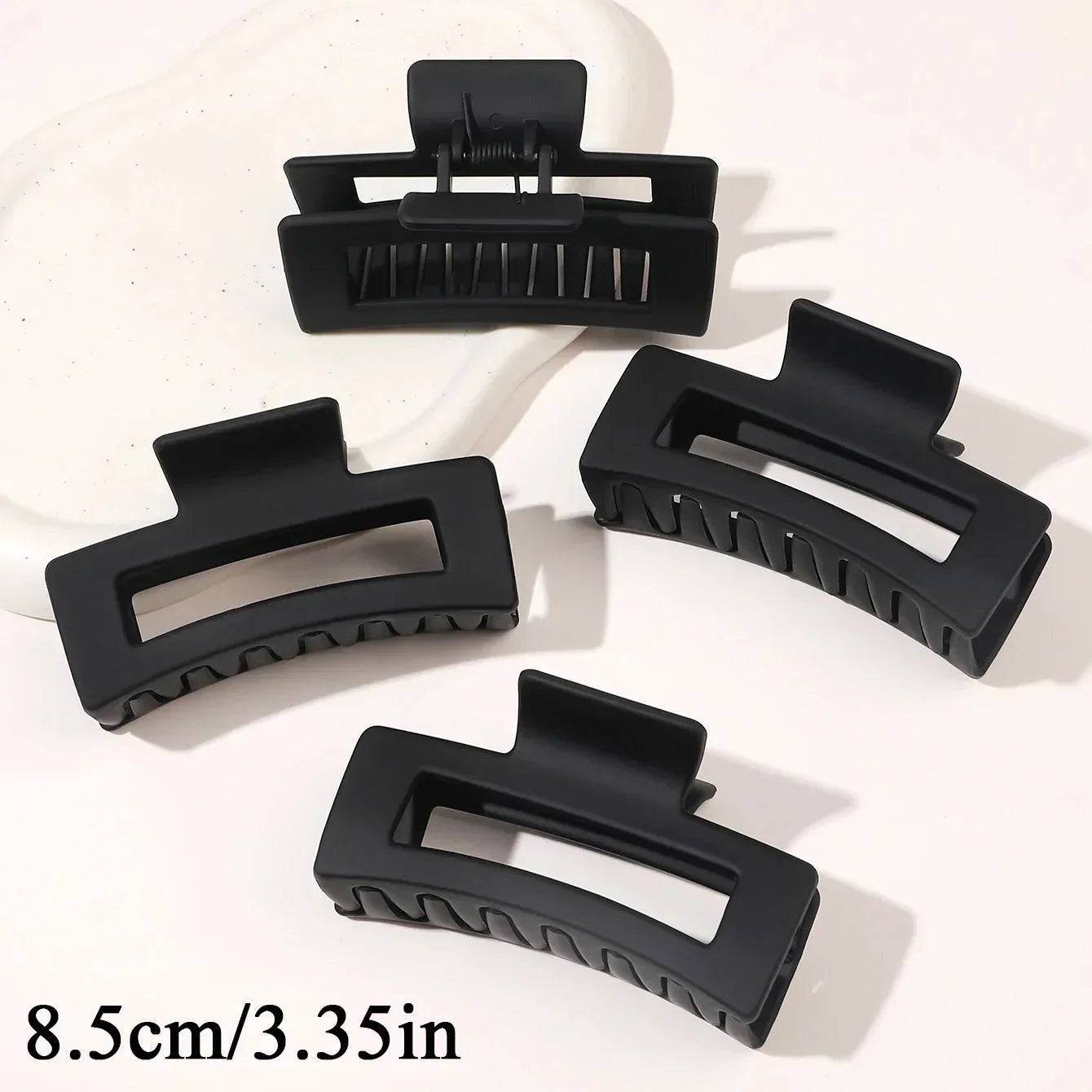 4Pcs/Set Women Girls Claw Clips Coffee Black Hair Claw Nonslip Crab Hairpins Barrette Fashion Hair Accessories Gifts — view 12 of product