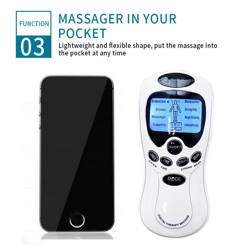 TENS Machine Physiotherapy Pulse Muscle Stimulator — Pain Relief Electrotherapy — view 5 of recovery & massage