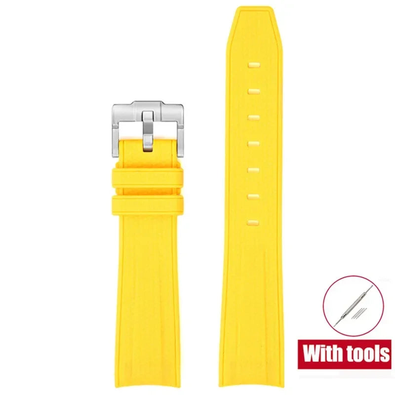 MoonSwatch Diving Strap — 20mm Curved-End Rubber Watch Band for Omega x Swatch