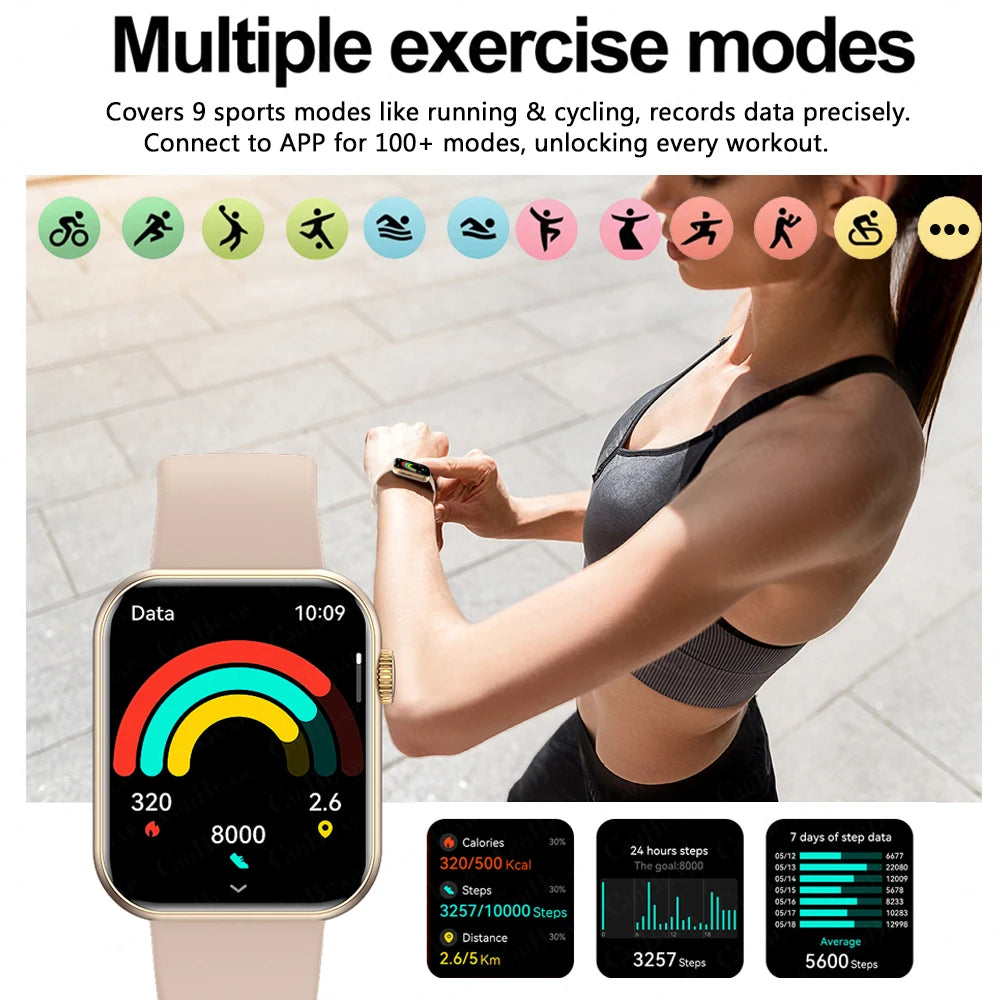 2025 Men's Sports Smart Watch — 1.9in IP68 Waterproof Heart Rate AI Voice Smartwatch — view 3 of smart watches