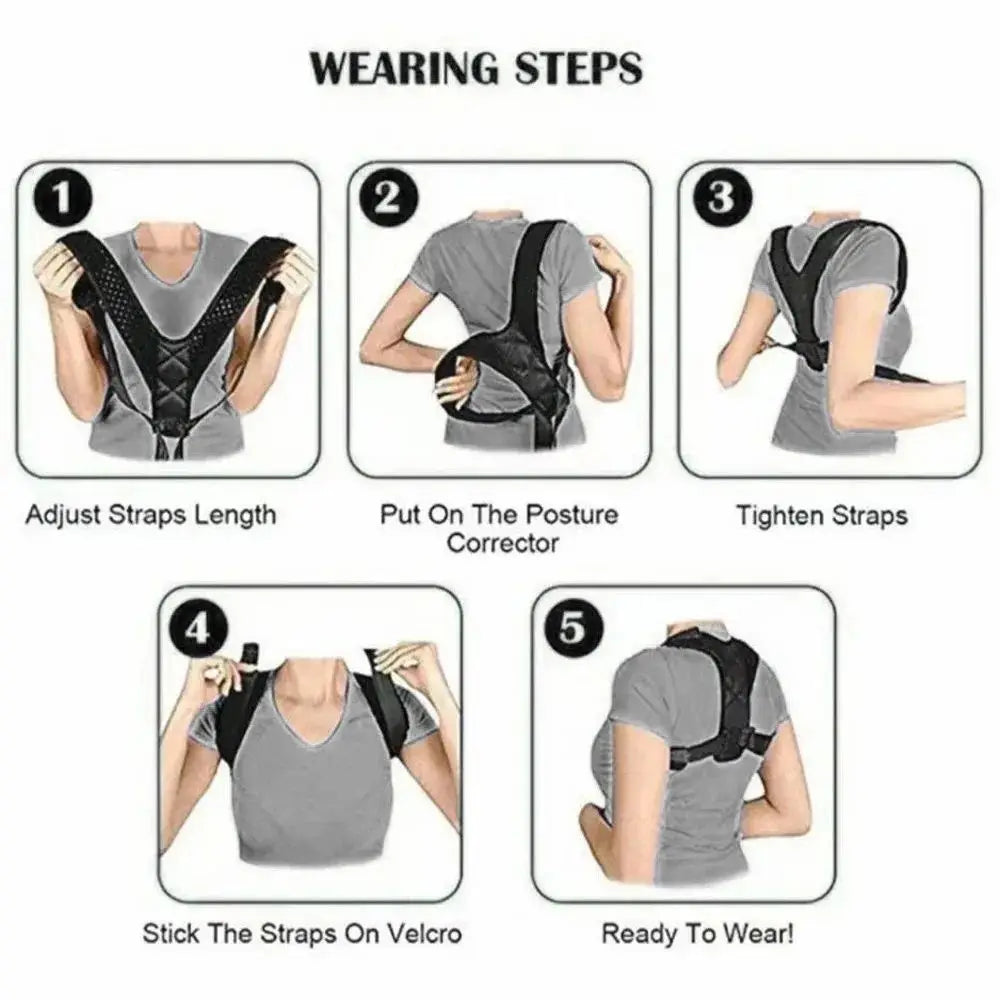 Pink Posture Vest for Women — Feminine Clavicle & Spine Corrector — view 6 of braces & support