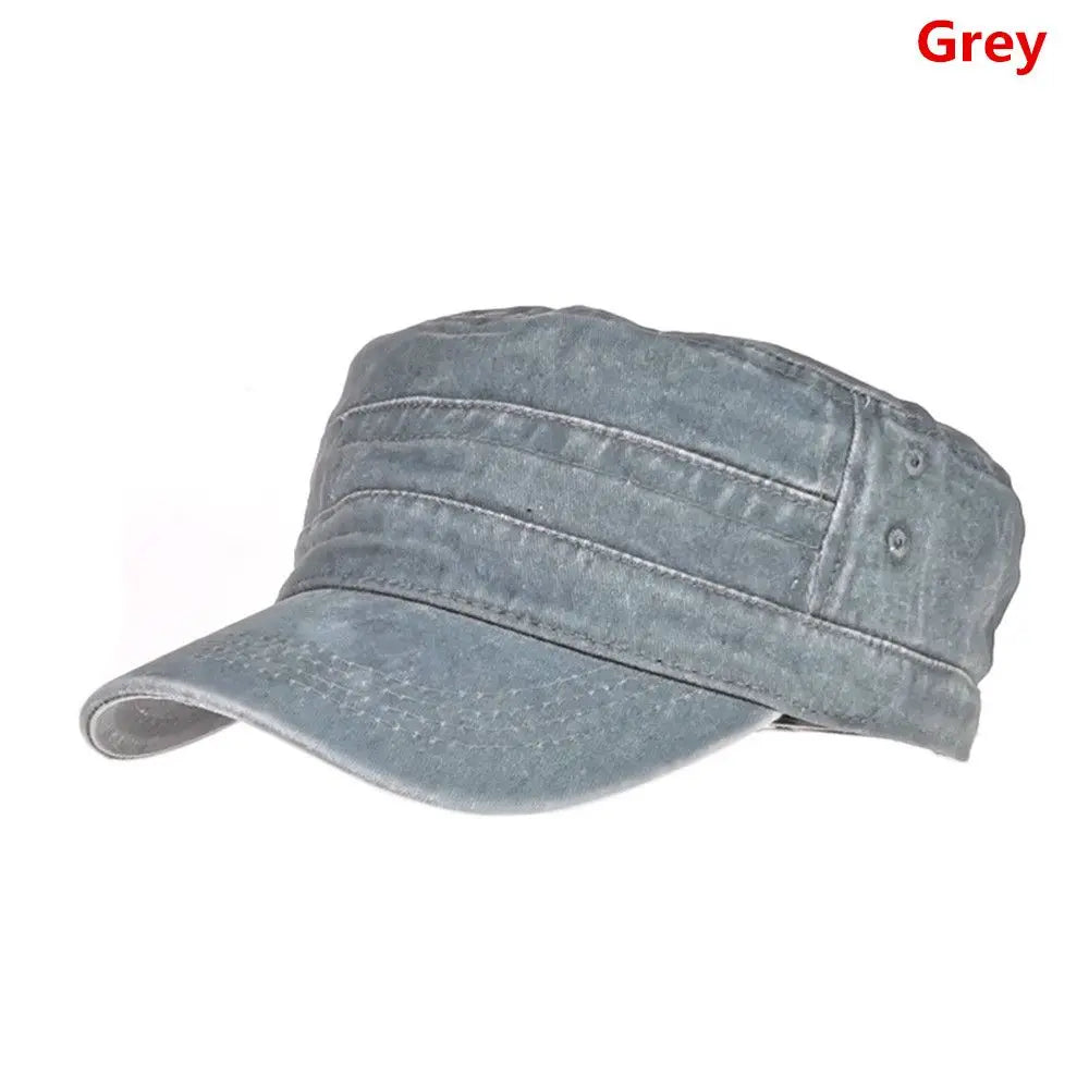 Camouflage Army Military Cadet Cap — Tactical Combat Fishing Outdoor Men's Camo Hat — view 7 of hats & caps