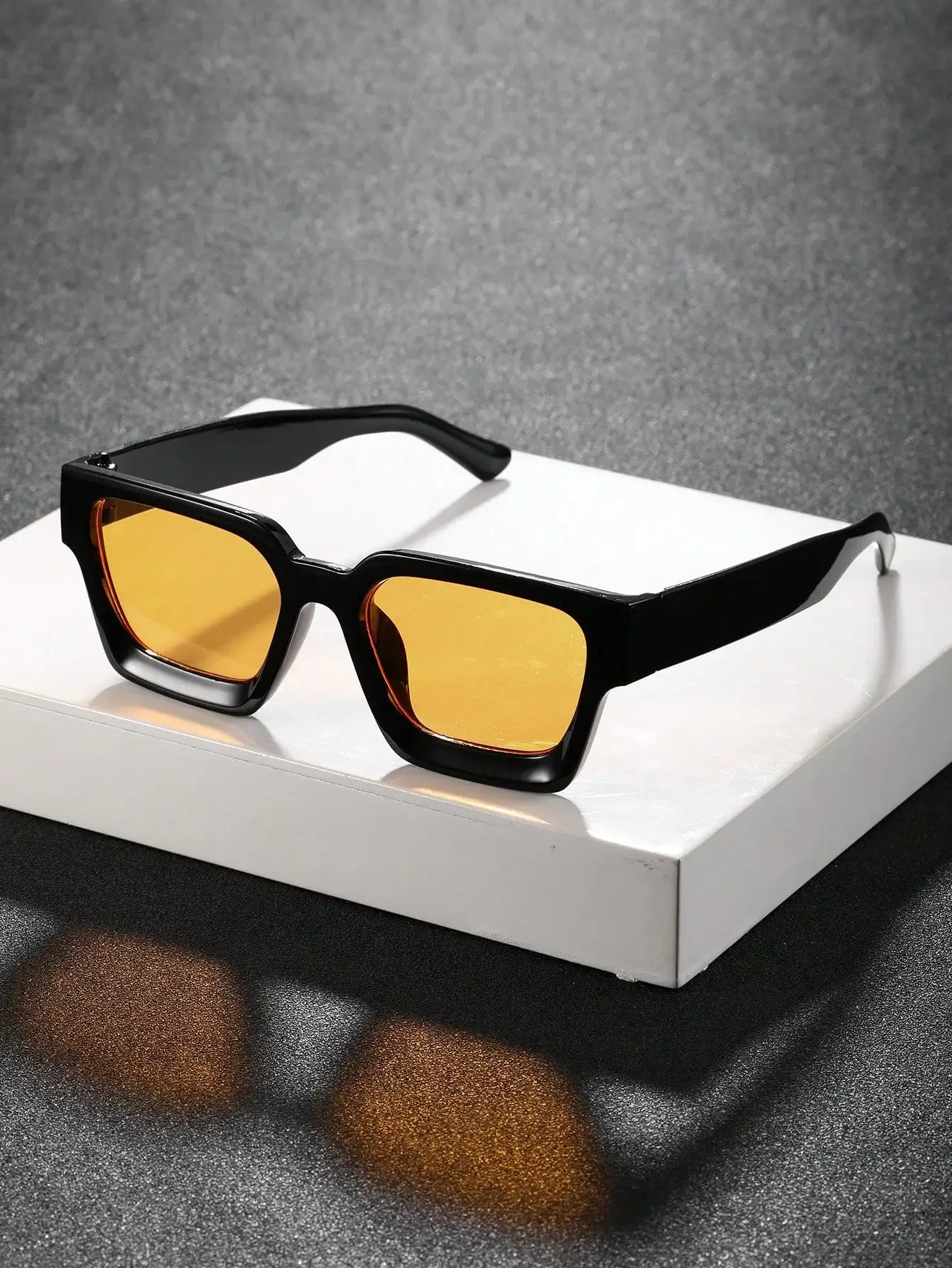 Square Sunglasses Bundle 1/2-Pack — Classic Fashion Plastic Frame Daily Shades Set Eyewear — view 6 of sunglasses