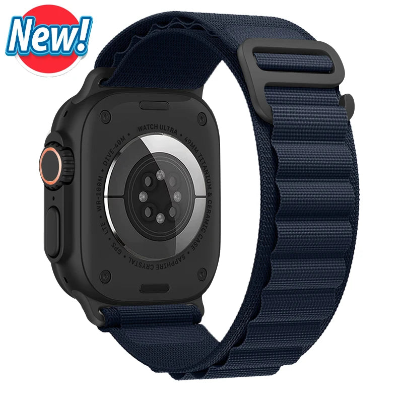 Alpine Loop Strap for Apple Watch Ultra — Nylon Hook Band 42/45/46/49mm
