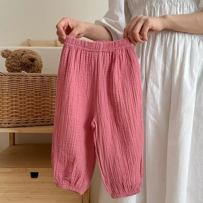 Kids Summer Bug-Protection Pants - Thin Breathable Lightweight Trousers — view 14 of toddler apparel
