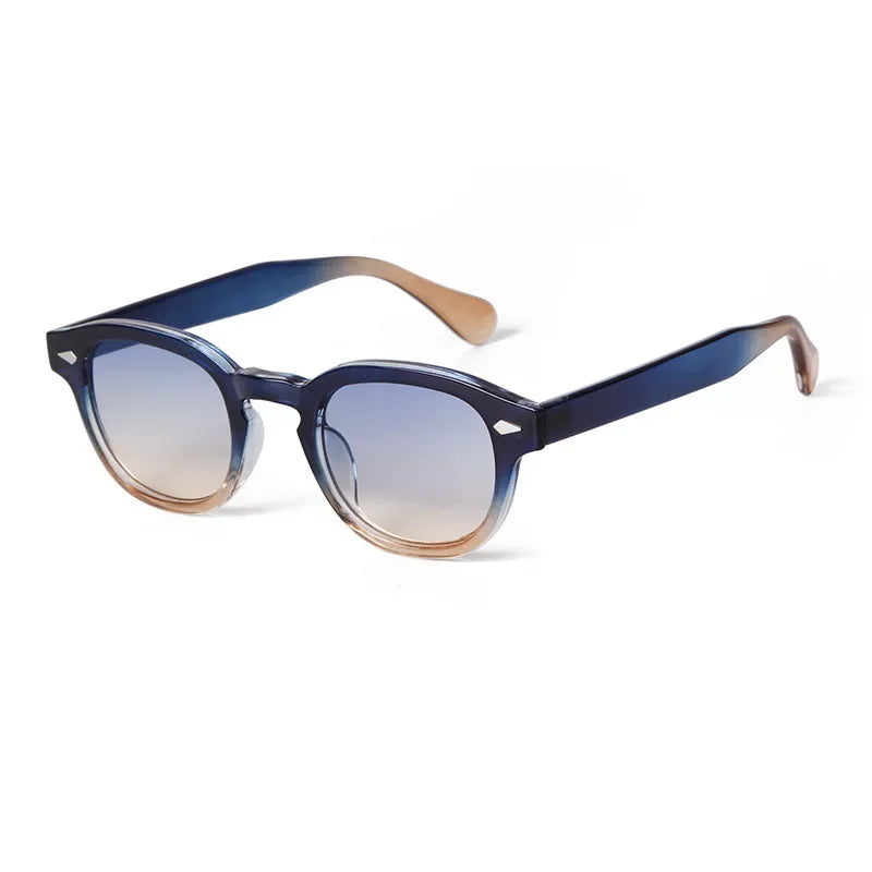 Vintage Round Shell Sunglasses for Women, Retro Rivet, UV400 — view 19 of sunglasses
