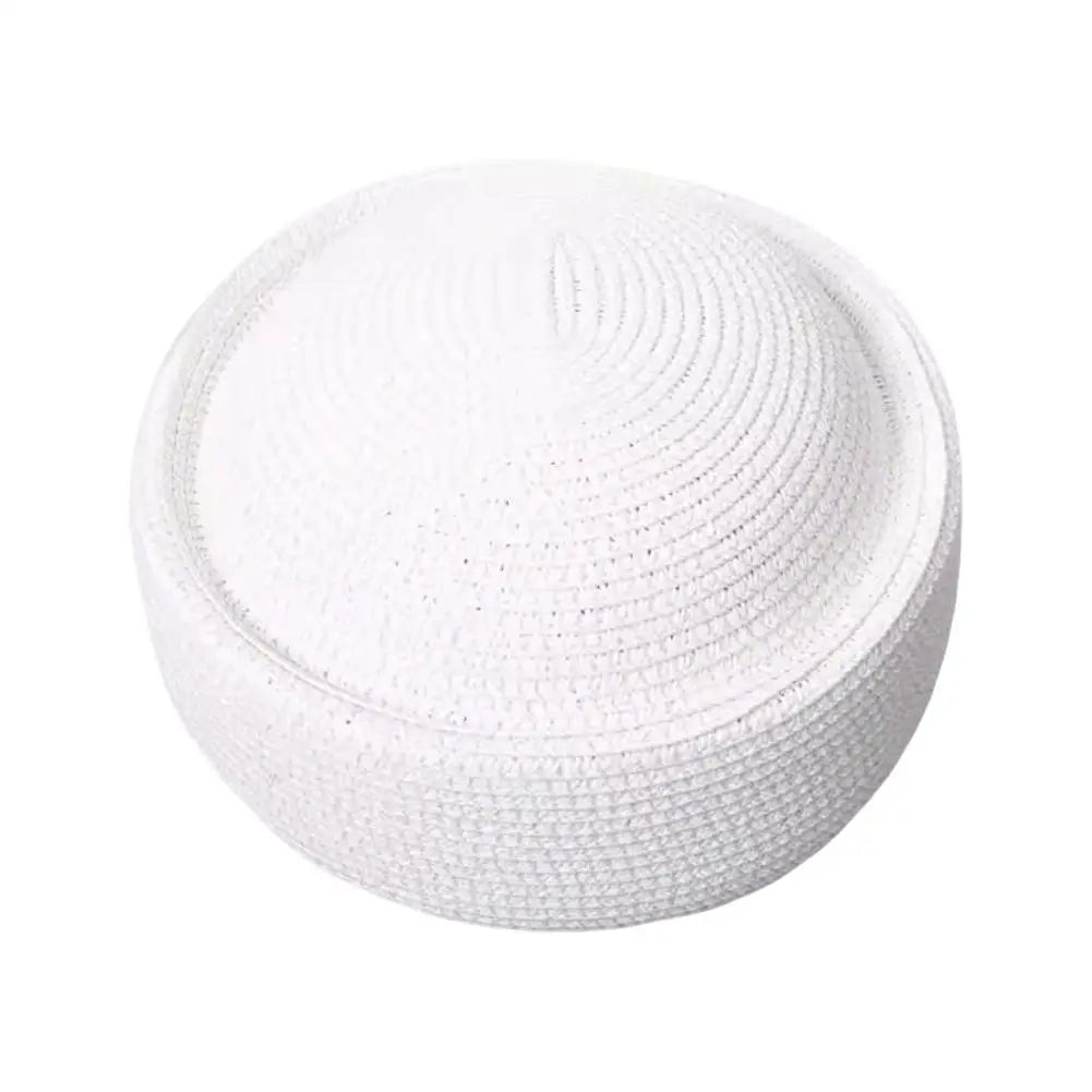 Retro Straw Sun Hat — Wide-Brim Breathable Summer Beach Hat — view 7 of hats