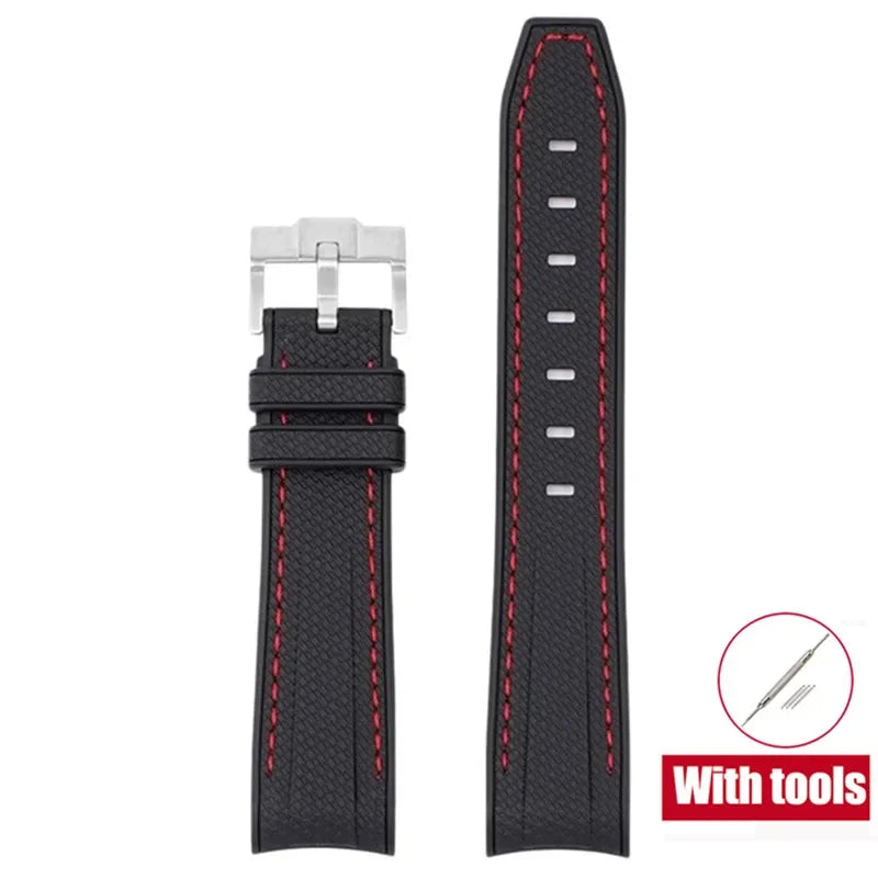 MoonSwatch Diving Strap — 20mm Curved-End Rubber Watch Band for Omega x Swatch