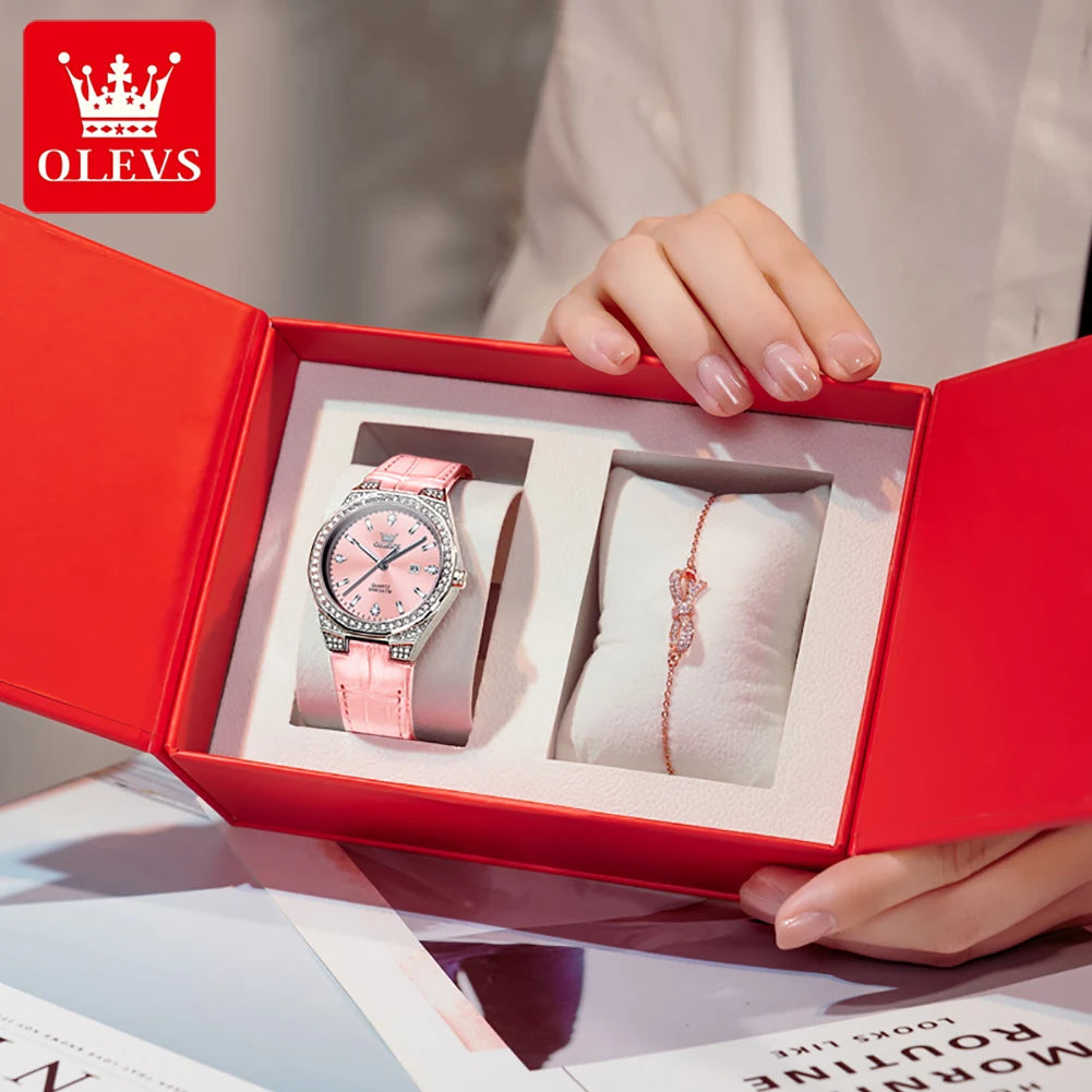 OLEVS Women's Diamond Watch — Original Luxury Quartz Wristwatch — view 9 of watches