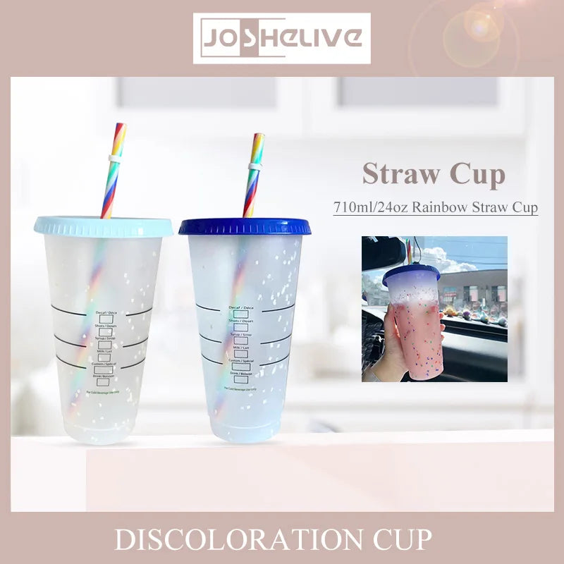 Reusable Tumbler with Straw — BPA-Free Iced Coffee & Cold Drink Cup with Lid — view 2 of drinkware