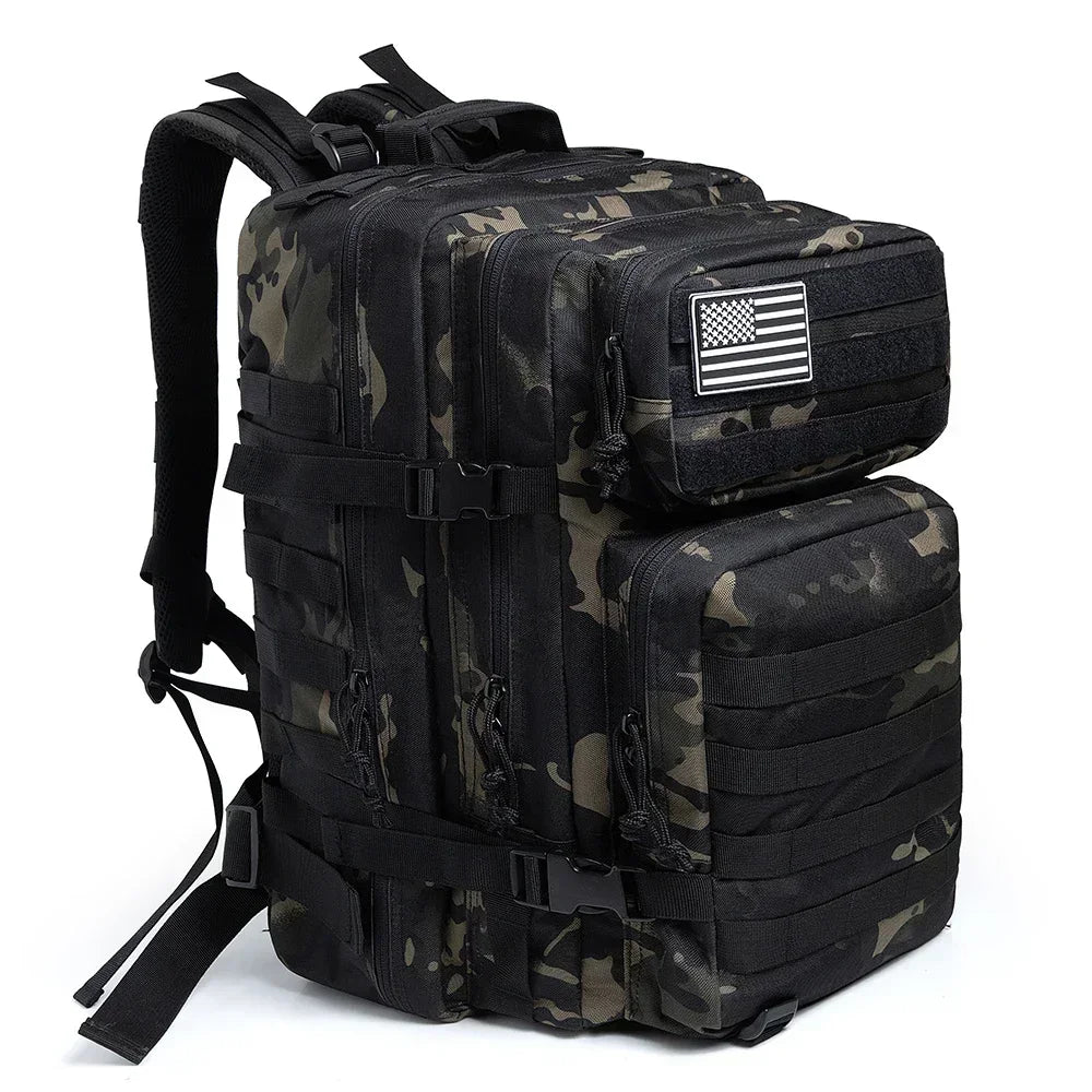 45L Tactical Military-Style Backpack — MOLLE Webbing for EDC & 3-Day Use — view 17 of outdoor sports