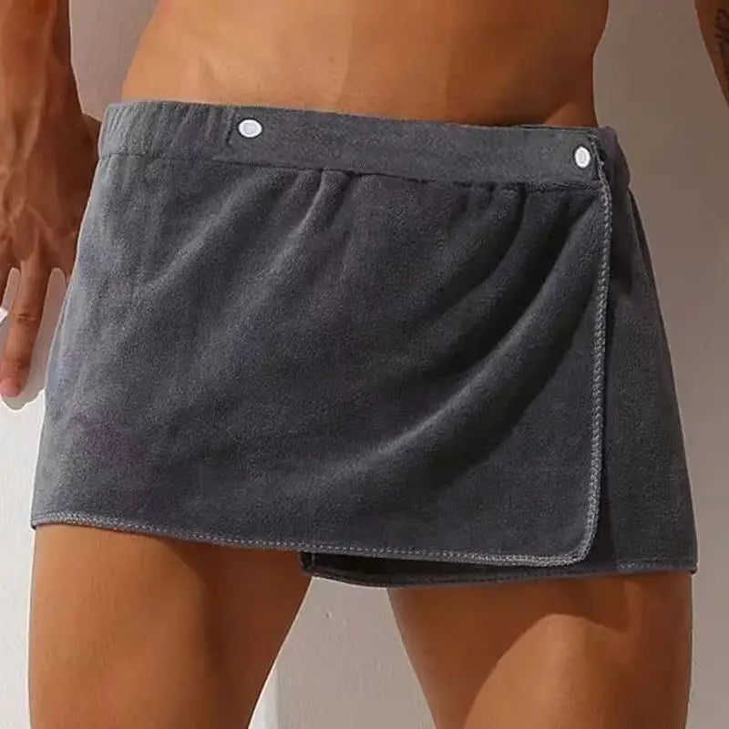 Quick-Dry Beach Towel Wrap — Men's Wearable Adjustable Towel Skirt — view 6 of beach towels