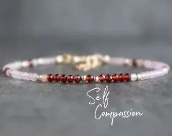 Crystal & Gemstone Anti-Anxiety Bracelet — Rose Quartz, Amethyst, Aventurine & Citrine Healing Beads — view 18 of crystal & gemstone