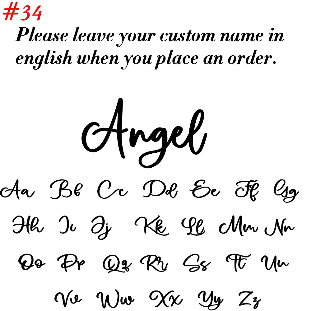 Custom Name Necklace for Women Personalized Cursive Letter Pendant Stainless Steel Jewelry — view 7 of jewelry & watches