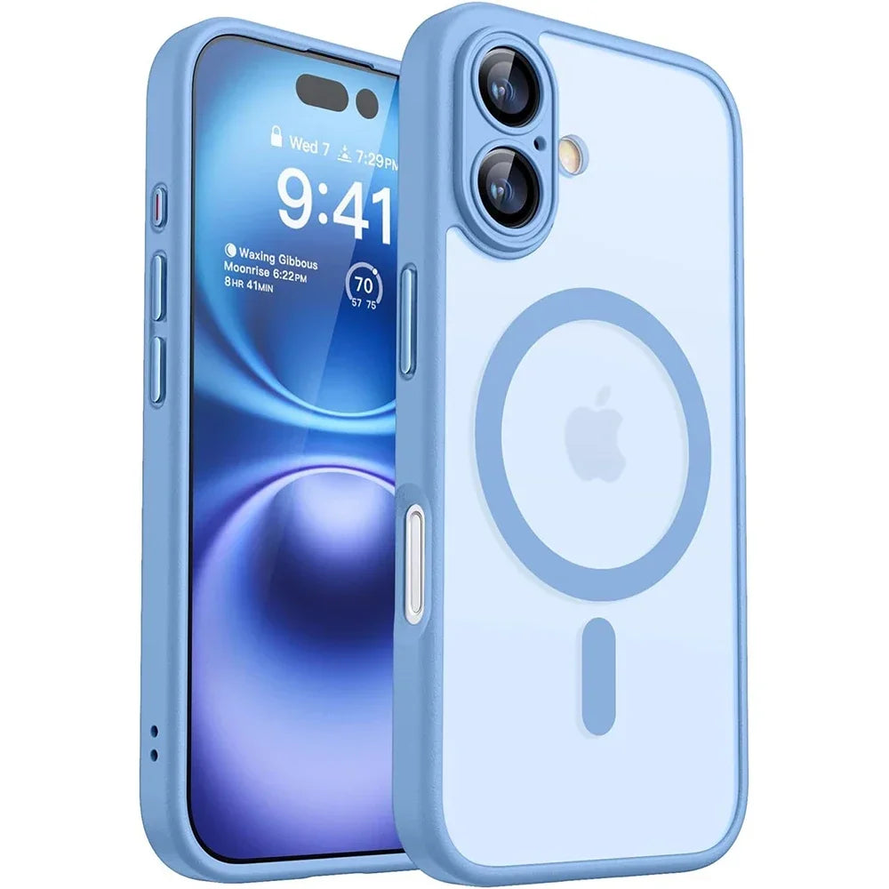 Magnetic Matte Translucent Armor MagSafe Case for iPhone 11–17 Pro Max — view 11 of phone cases