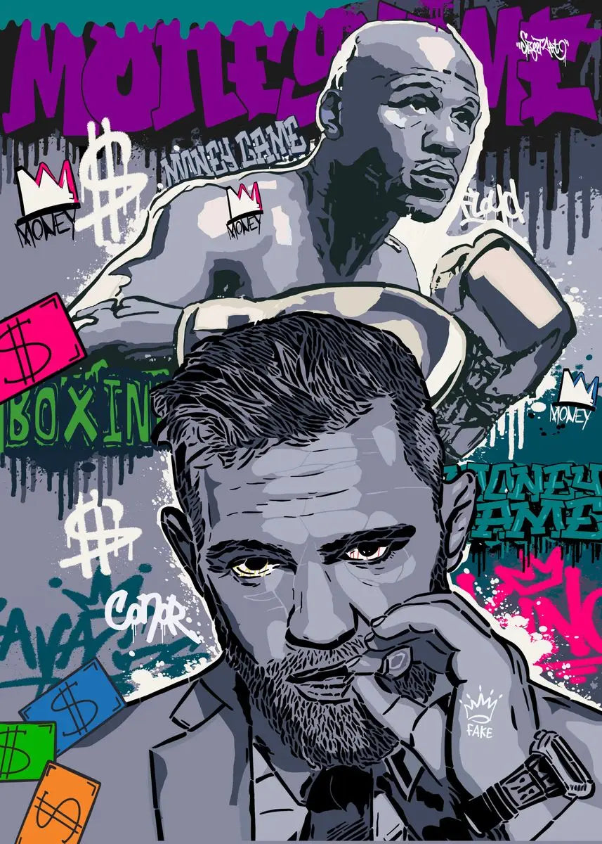 Home Decor Mike Tyson Boxing Graffiti Poster — Pop Canvas Wall Art, Boxer Legend Motivation — view 17 of home decor
