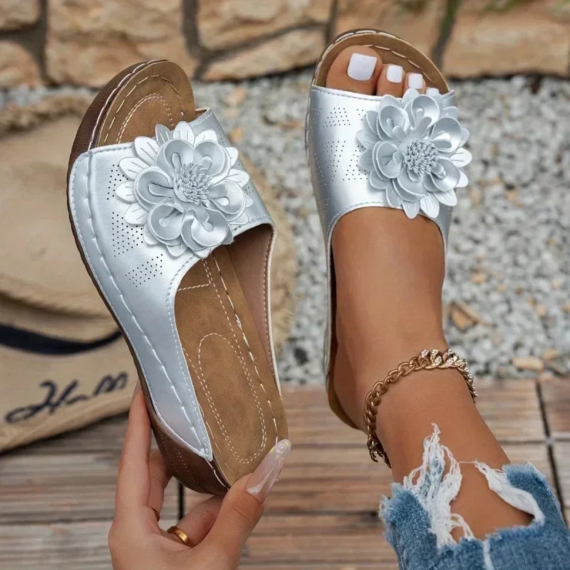 Low-Platform Slipper Slides — Elegant Fashion Sandals for Casual Wear — view 8 of sandals & slides
