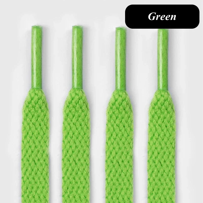 Flat Shoelaces — 36-Color Fabric Sneaker Laces (1 Pair)