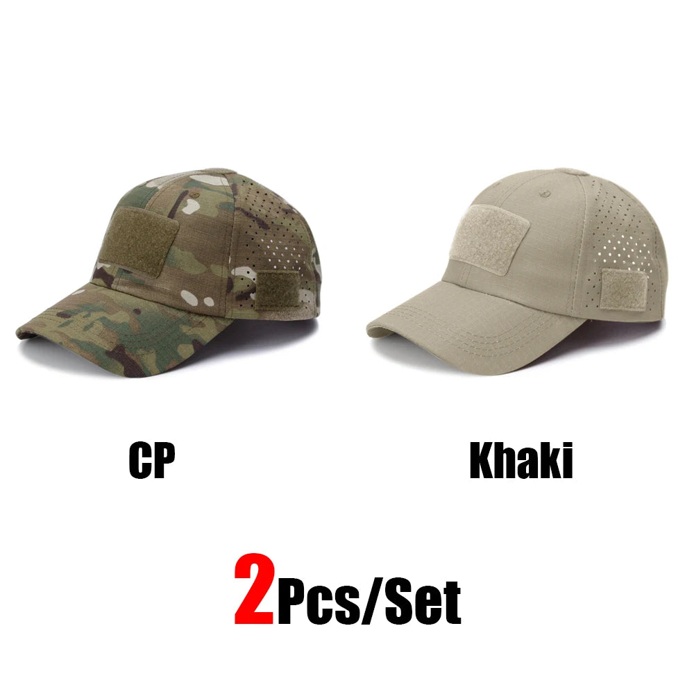Camouflage Baseball Cap Outdoor — Tactical Sun Protection Hunting Hiking Fishing Men's Hat