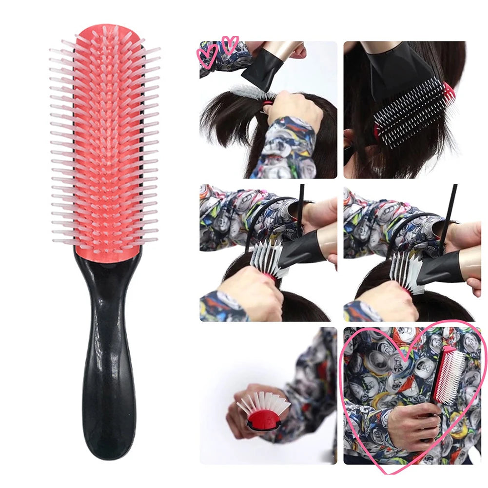 Row Detangling Hair Brush – Scalp Massager Detangler for Curly, Straight & Wet Hair (Removable Rows) — view 5 of beauty & personal care