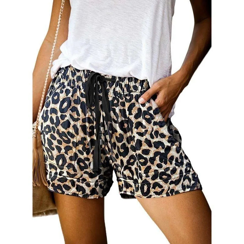 Plus-Size Women’s Sport Shorts — S-5XL Rope-Tie Summer Yoga Leggings Shorts — view 2 of shorts