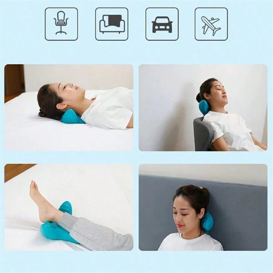 Cervical Neck Stretcher & Kneading Massager — Portable Deep-Relaxation — view 4 of recovery & massage