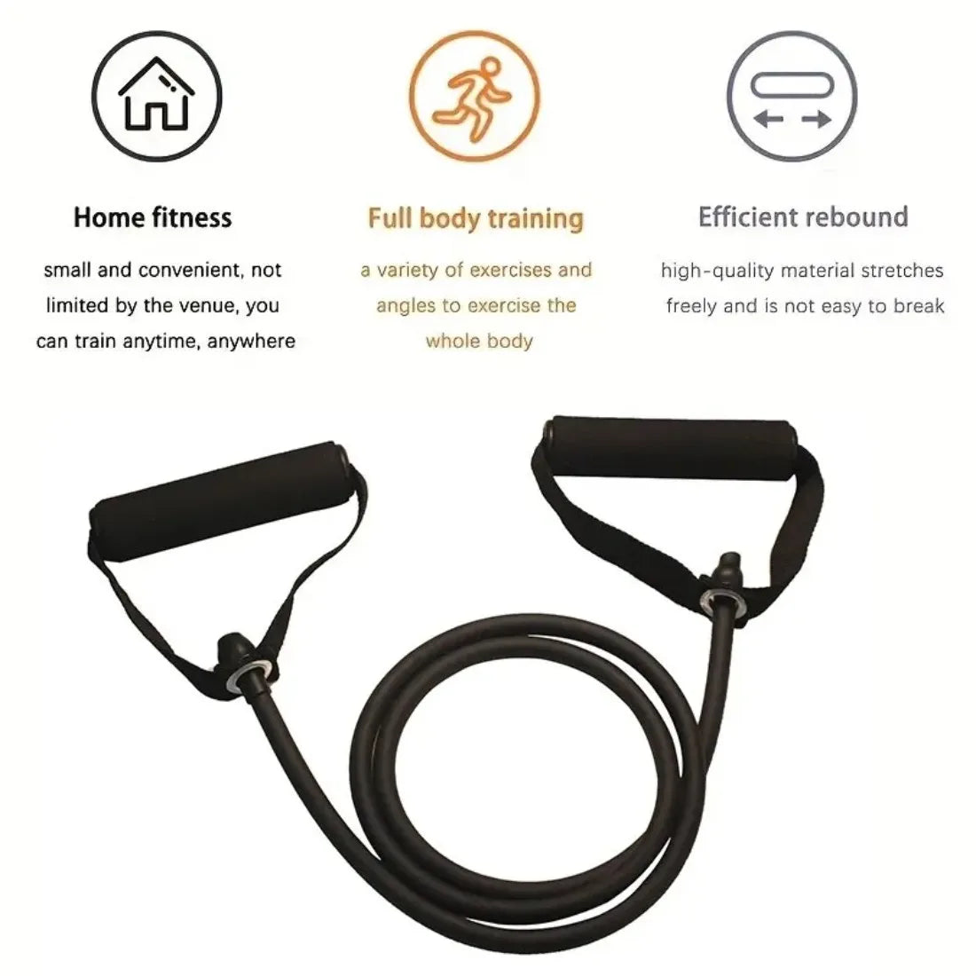 Resistance Bands with Handles — Home Gym Strength Training Set — view 5 of recovery & massage