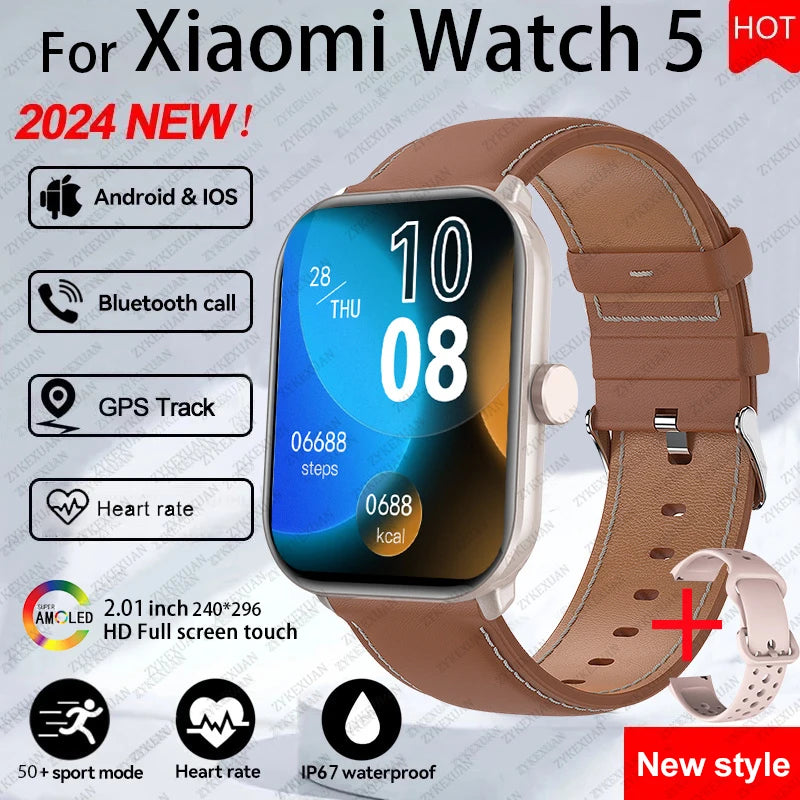 For Xiaomi Watch 5 Global — AMOLED Smart Watch HD Bluetooth Call GPS Smartwatch — view 15 of smart watches